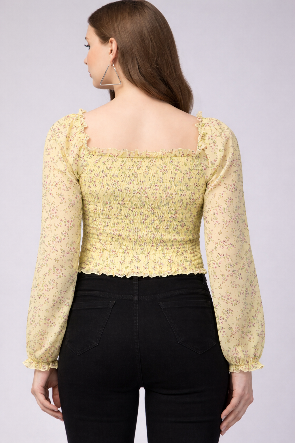 Smocking Work Crop Top