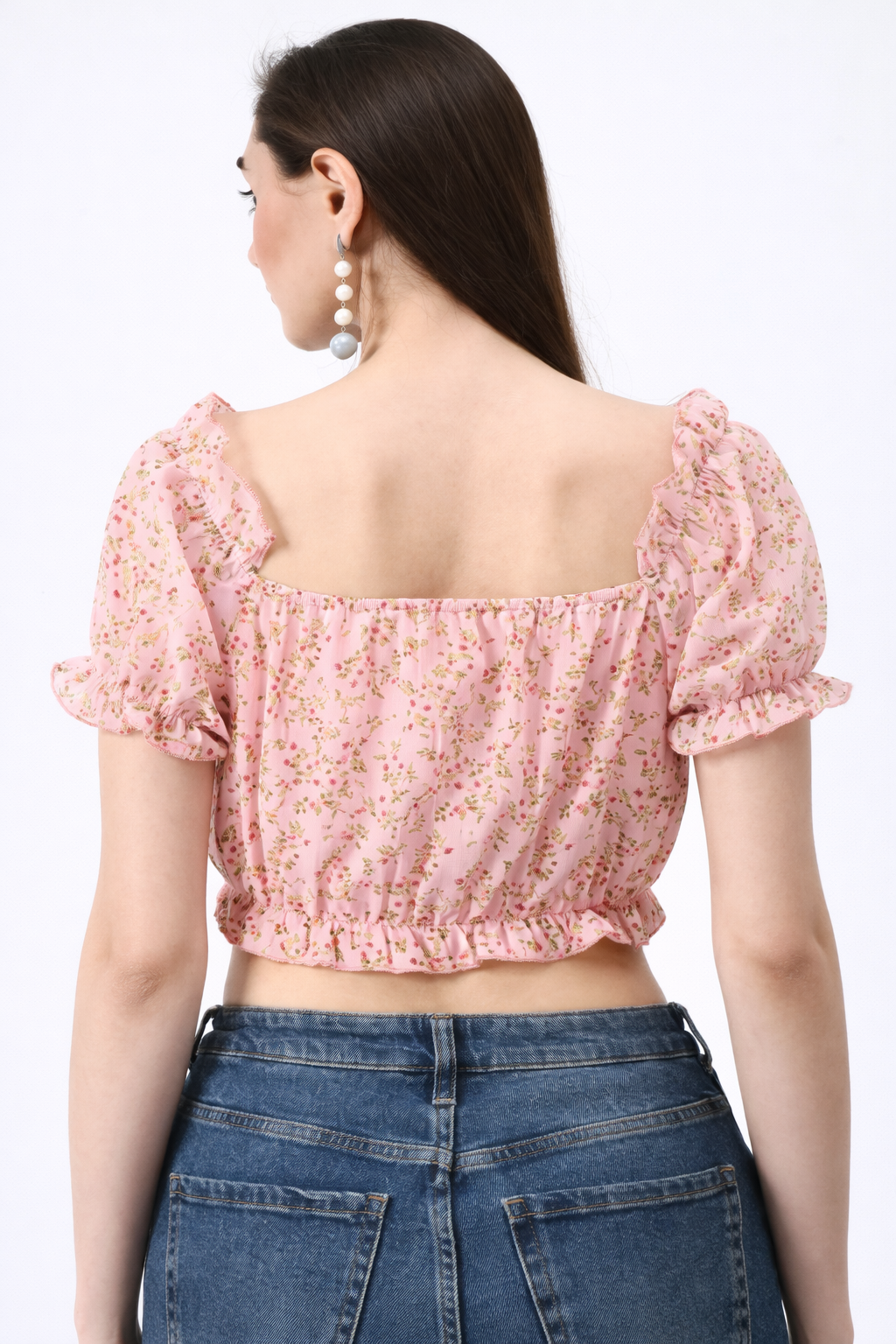 Crop Top With Ribbon