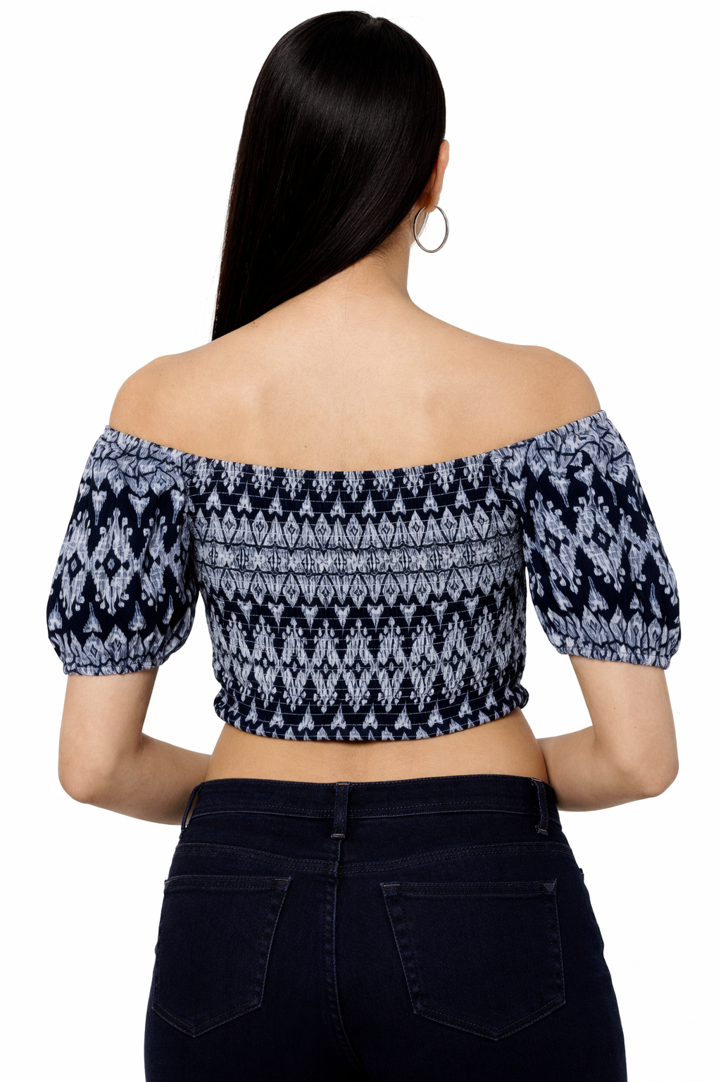 Blue Smoke Work American Crepe Crop Top