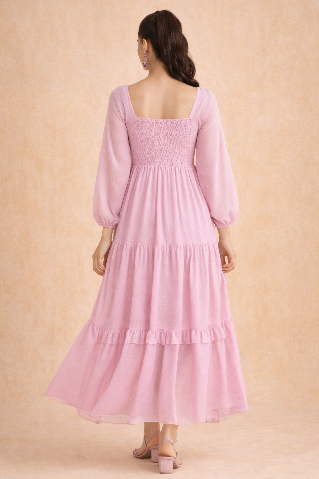 Pink Middi Dress