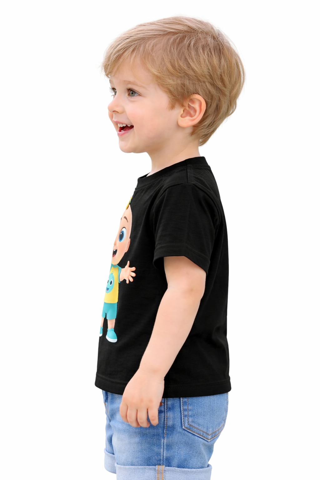 Cocomelon Black Unisex T-shirt for Kids