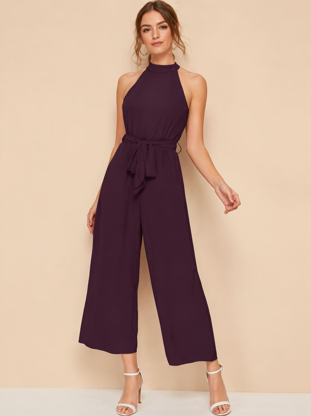 Wine Designer Jumpsuit