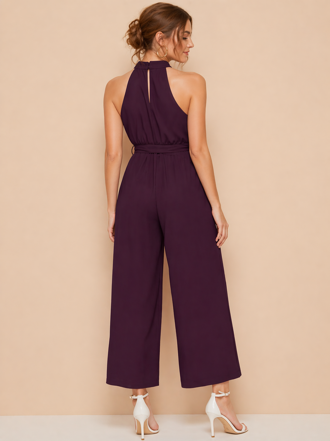 Wine Designer Jumpsuit