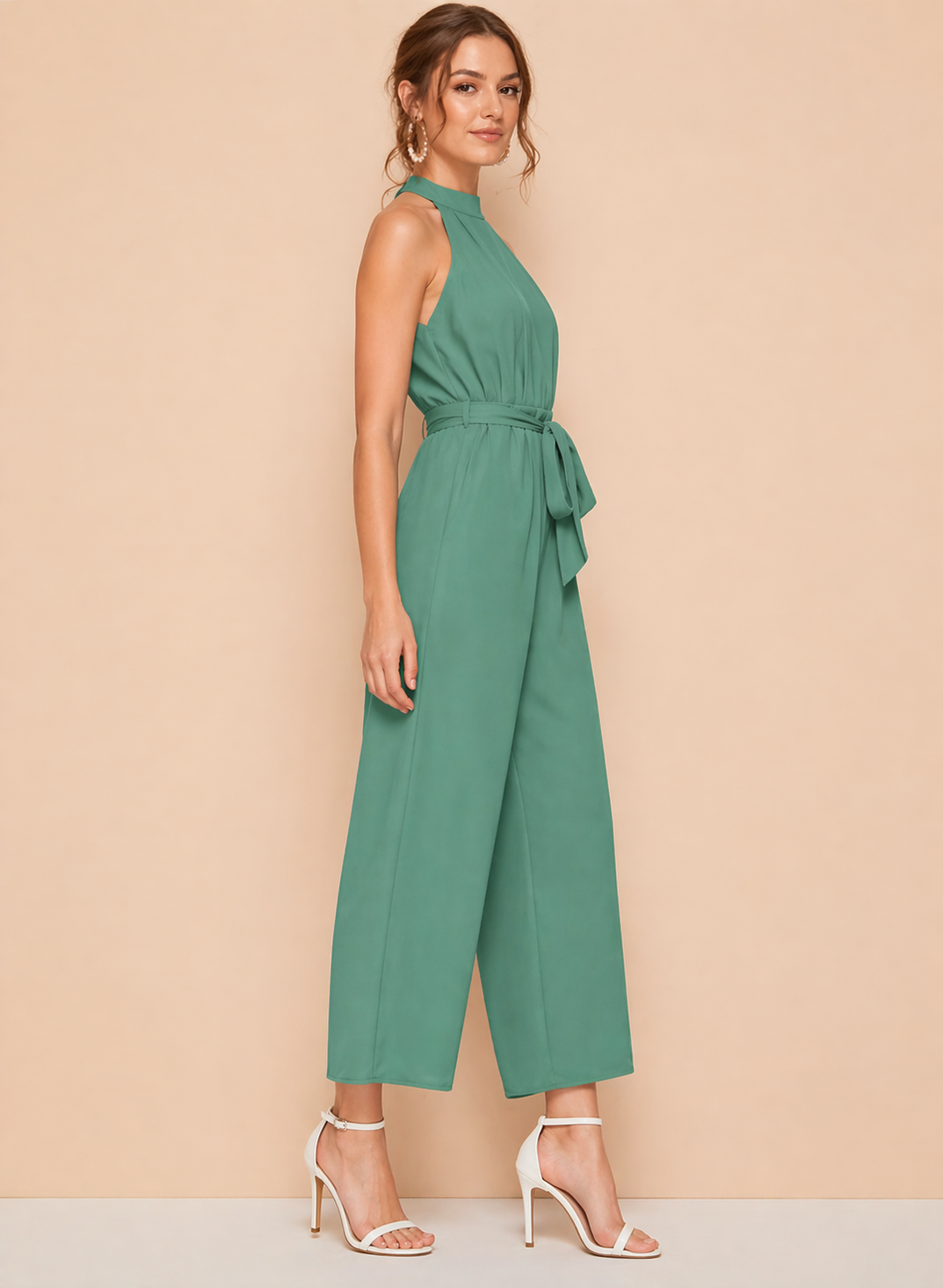 Sage Green Designer Jumpsuit