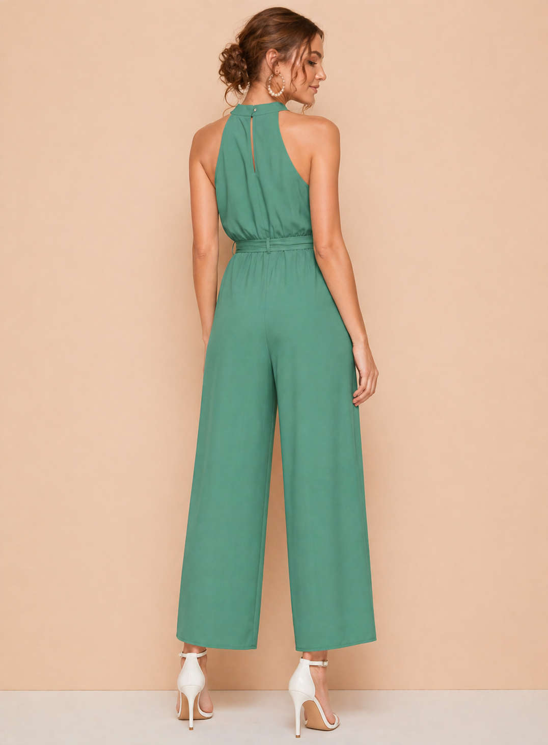 Sage Green Designer Jumpsuit