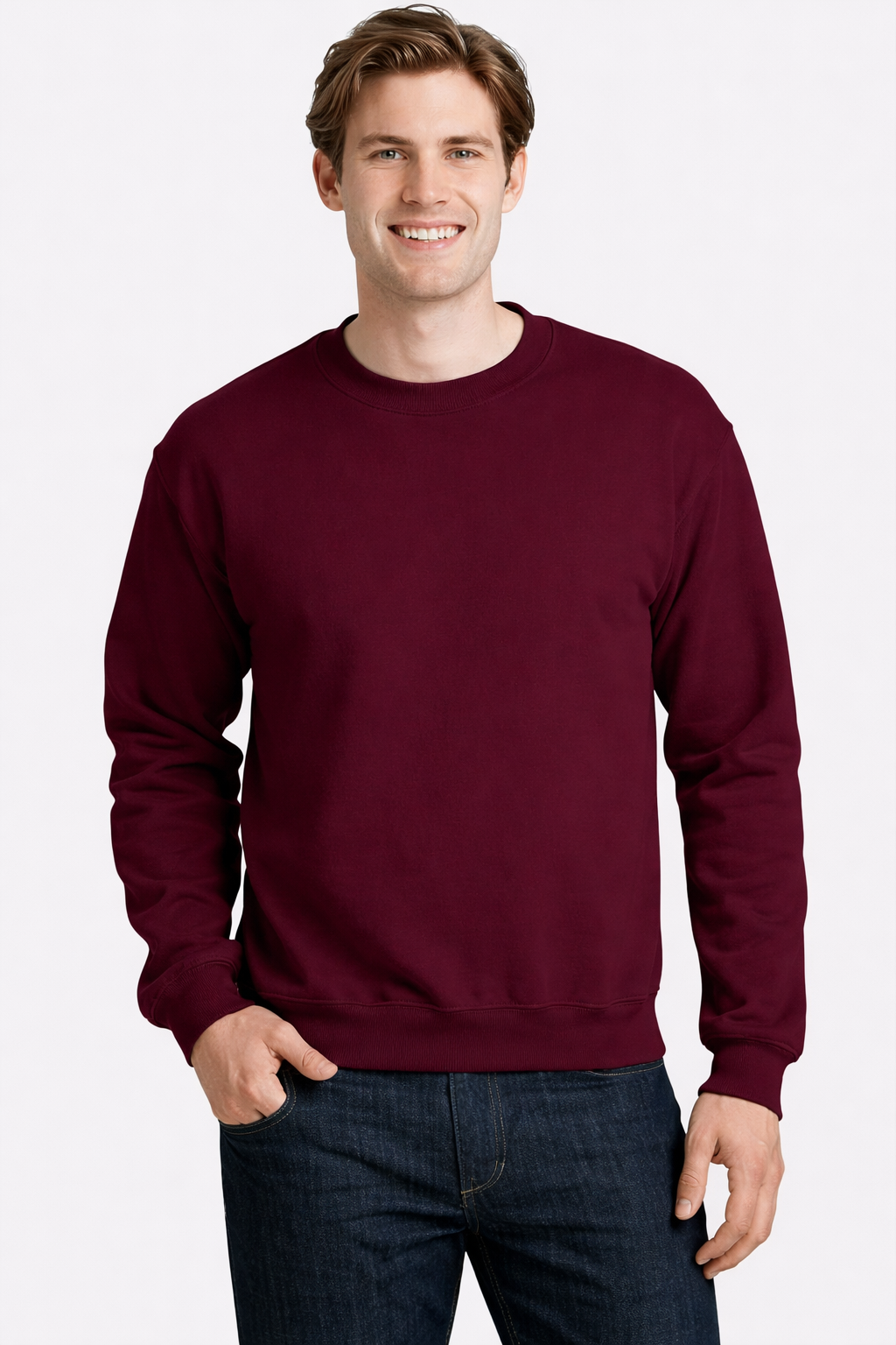 Sweatshirt for Men - Maroon