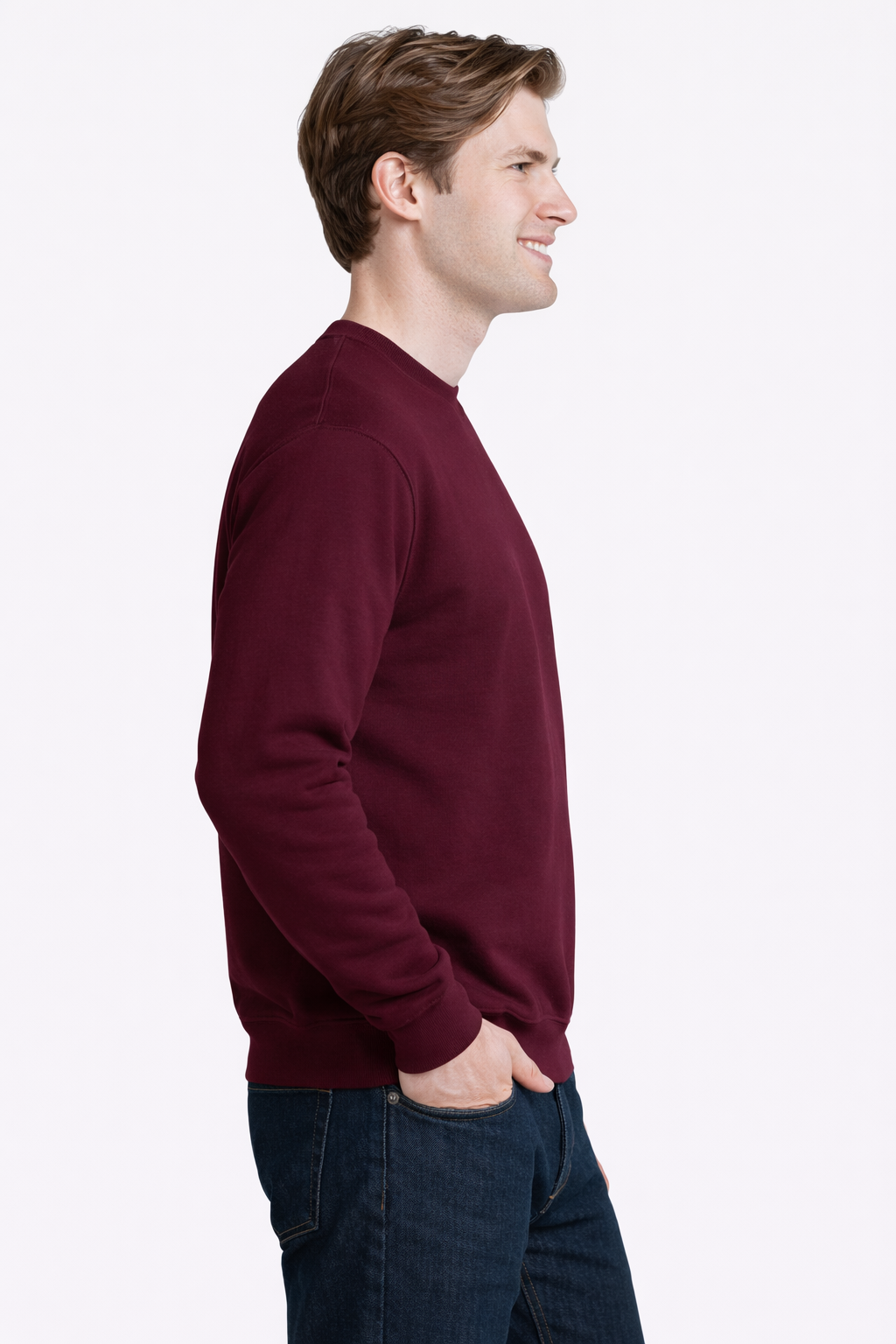 Sweatshirt for Men - Maroon