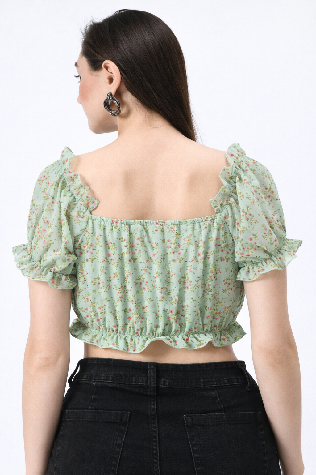 Crop Top With Ribbon