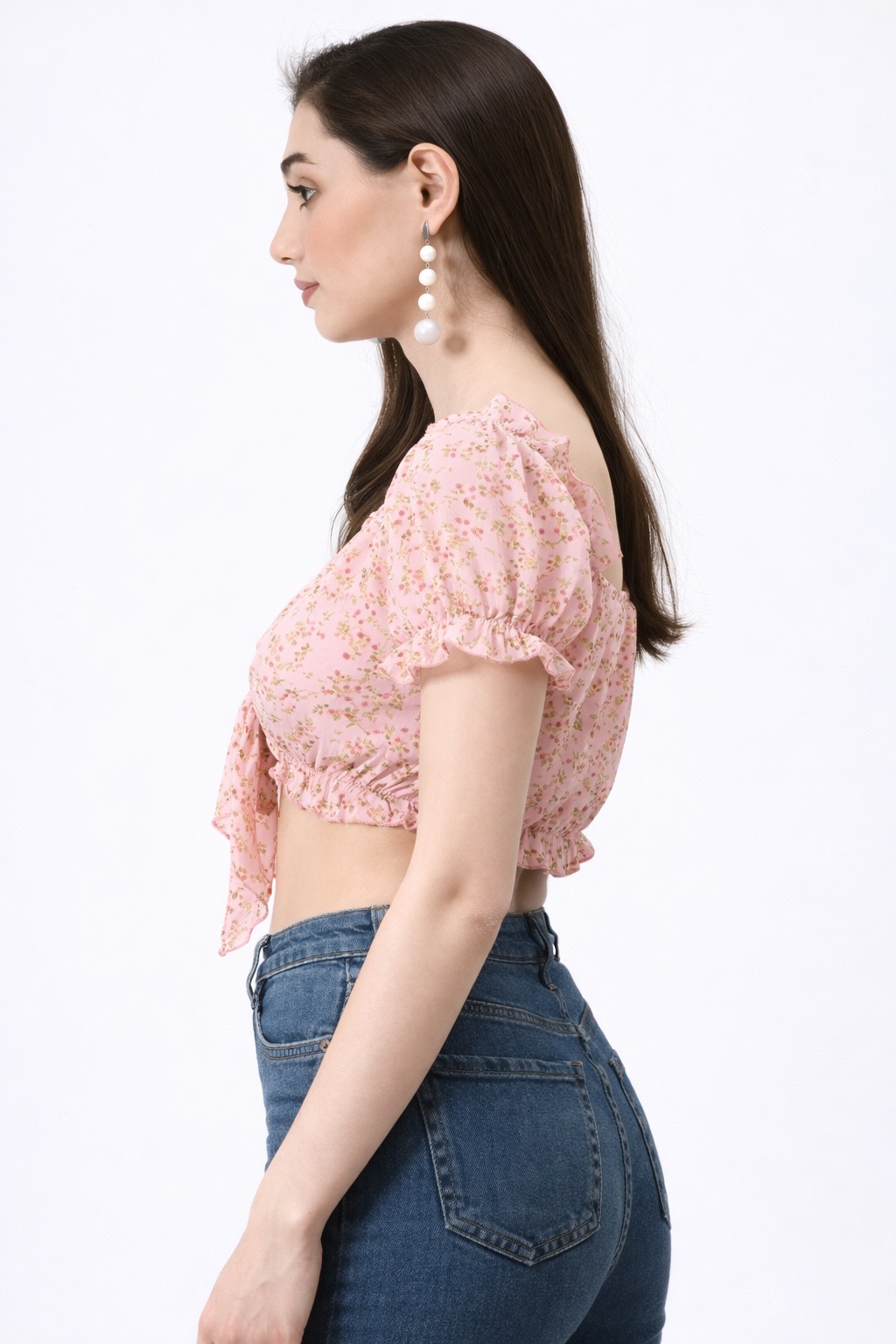 Crop Top With Ribbon