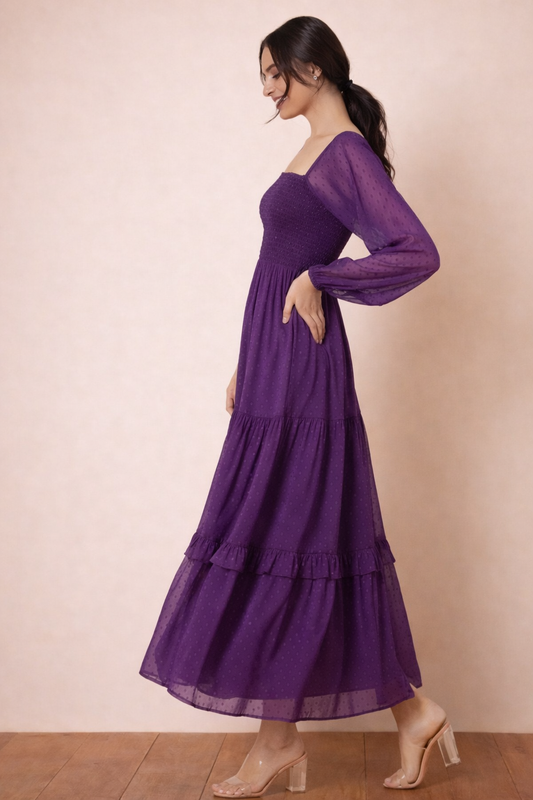 Purple Middi Dress