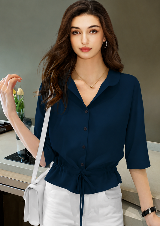 Premium Vista Navy Blue Top