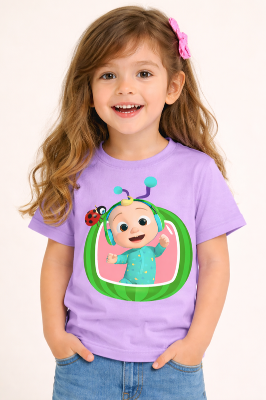 Cocomelon Lavender Unisex T-shirt for Kids
