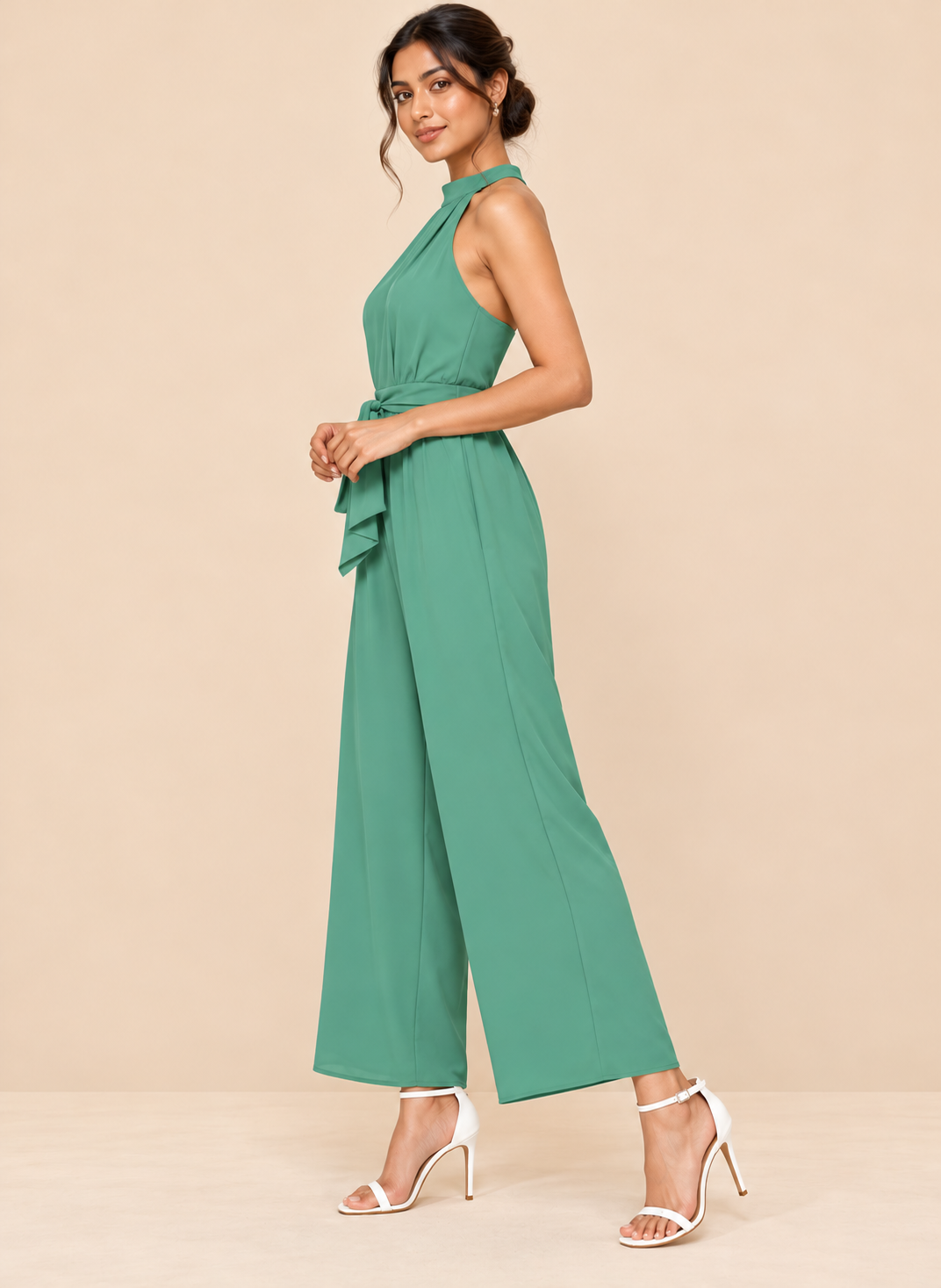Sage Green Designer Jumpsuit
