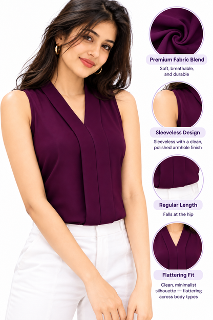 Premium Designer Sleeveless Top