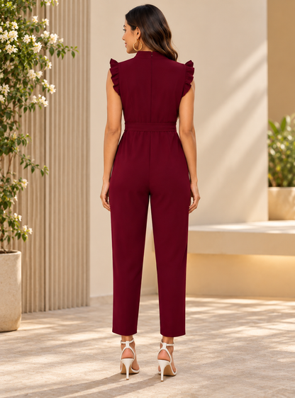 Wine Designer Jumpsuit